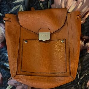 Tan Leather Backpack